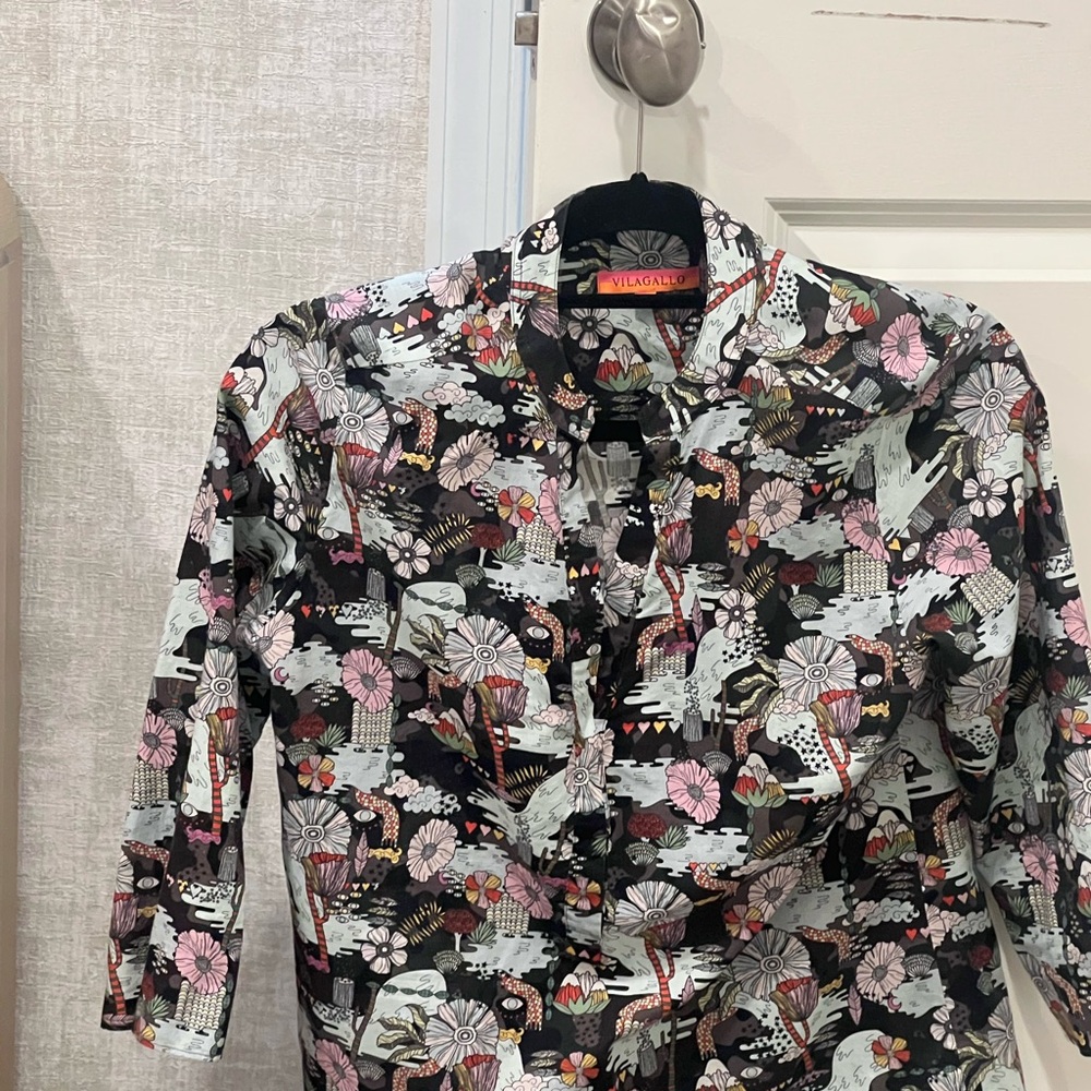 Vilagallo Multicolor Floral Shirt